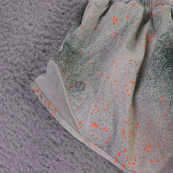 Lululemon Hotty Hot Short Womens 2 Gray Printed LR Lined 2.5" Athletic Running - Picture 7 of 11